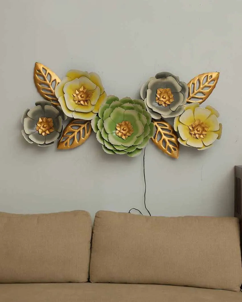 Flower Iron Wall Panel