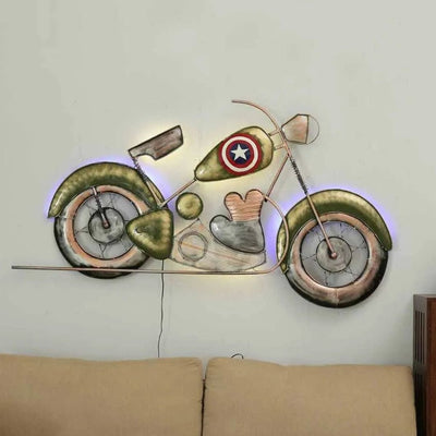 Captain America Bike Iron Wall Decorative