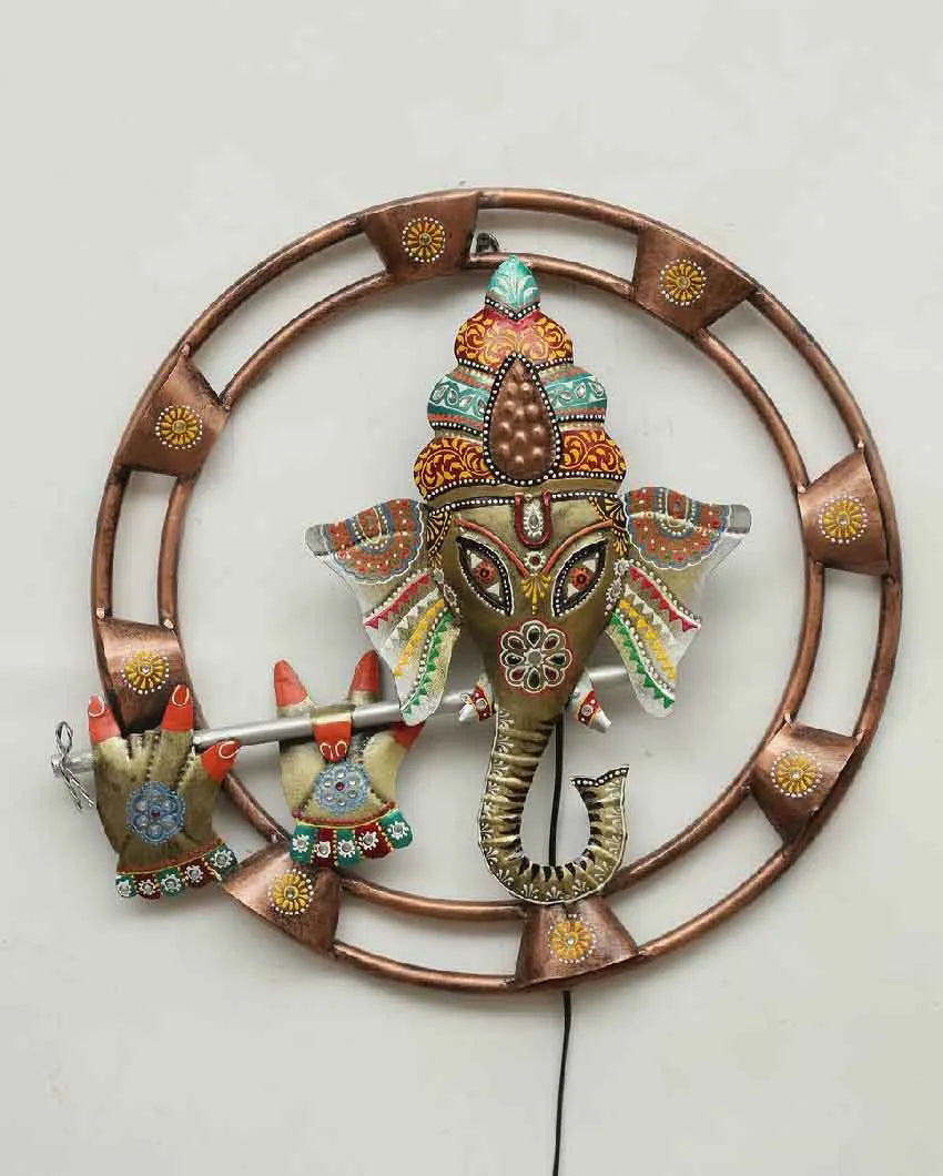 Ganesh Iron Wall Decor