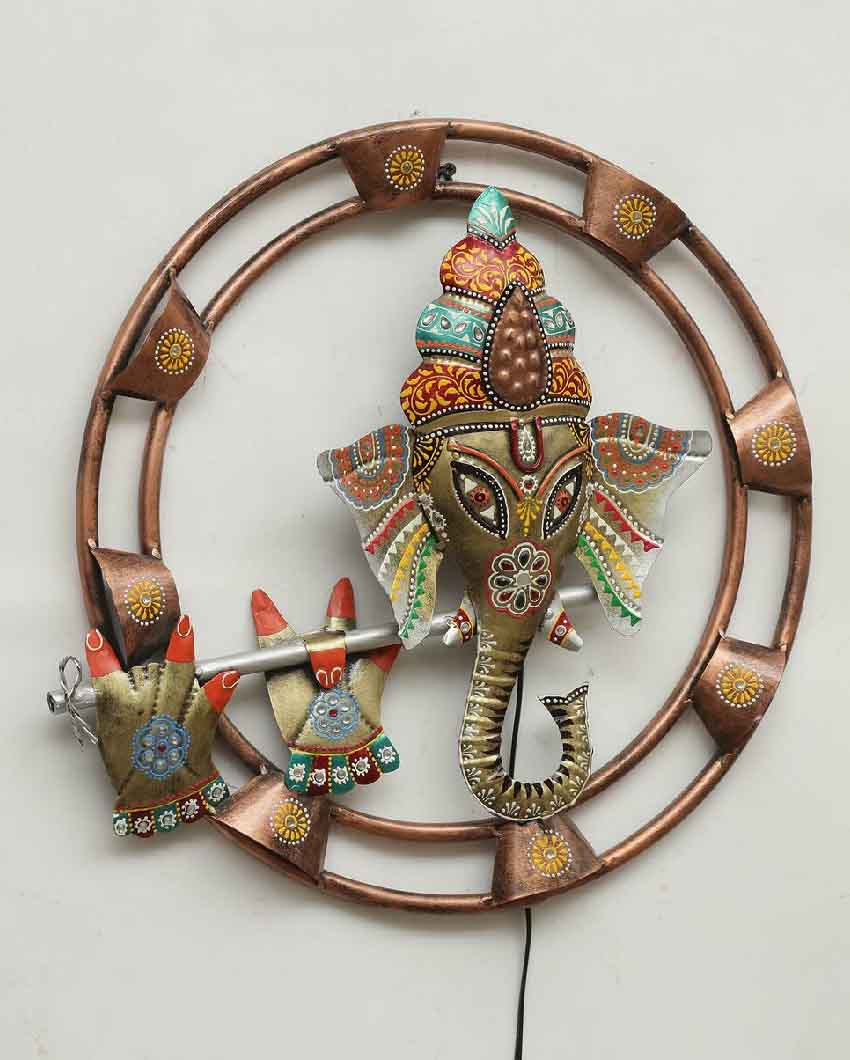 Ganesh Iron Wall Decor