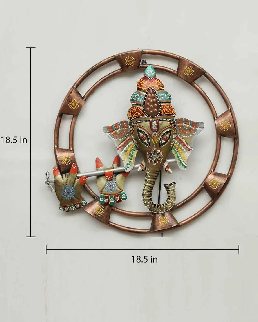 Ganesh Iron Wall Decor