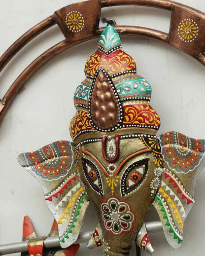 Ganesh Iron Wall Decor