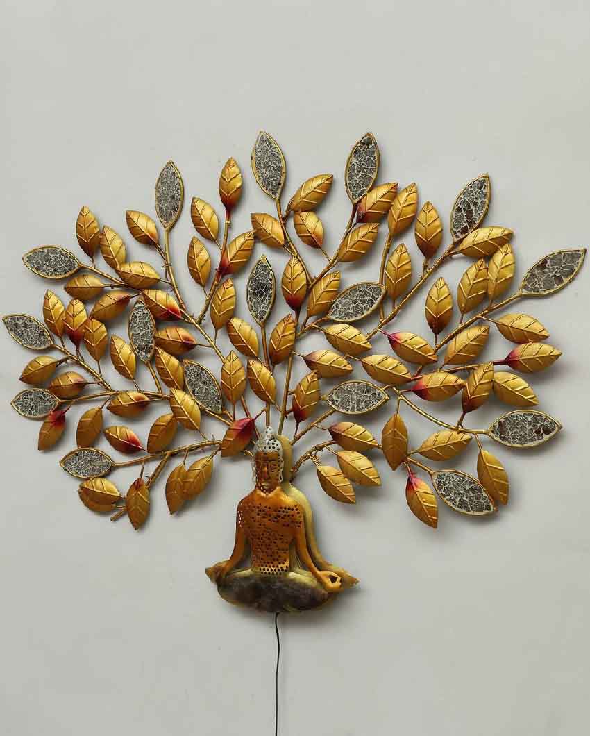 Tree With Mosque Buddha Iron Wall Decor