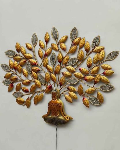 Tree With Mosque Buddha Iron Wall Decor