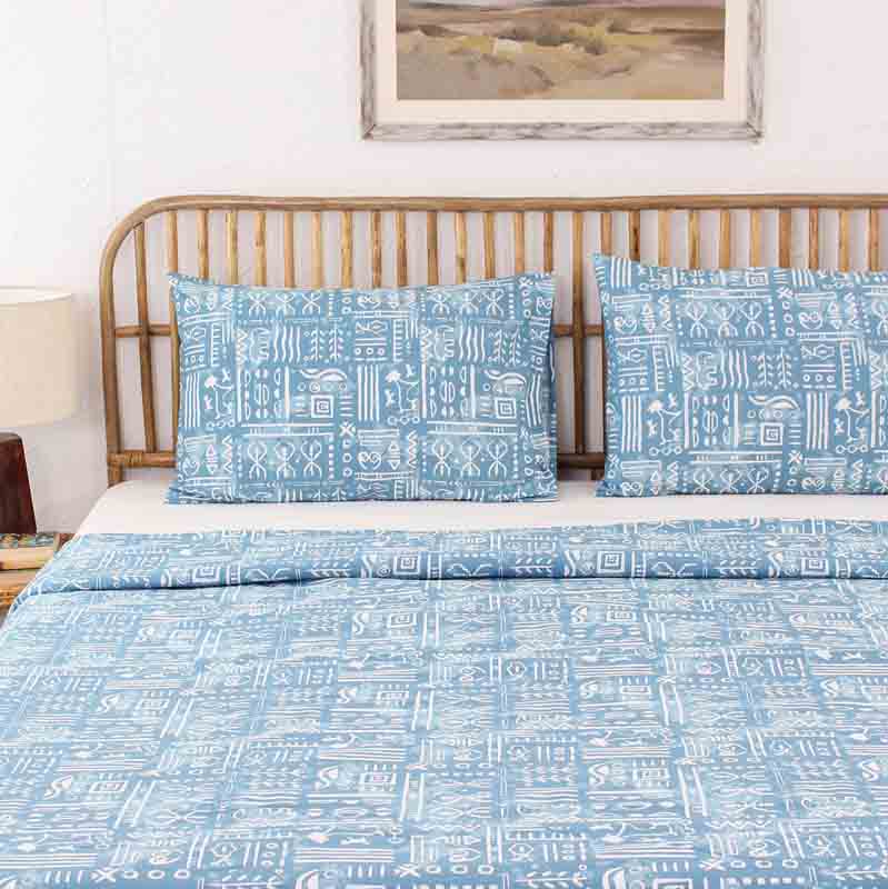 Blue Gamathi Single Duvet Cover Default Title