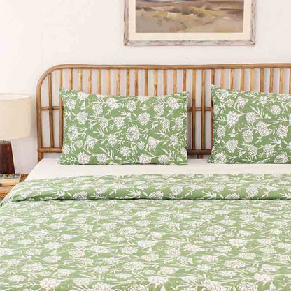 Green Genda Phool Double Duvet Cover Default Title