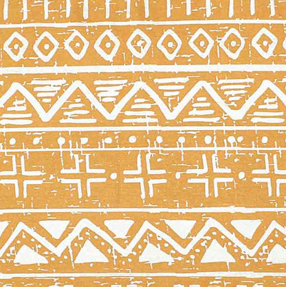 Yellow Kullu Patti Cotton Duvet Cover | Single Size  | 60 x 90 inches