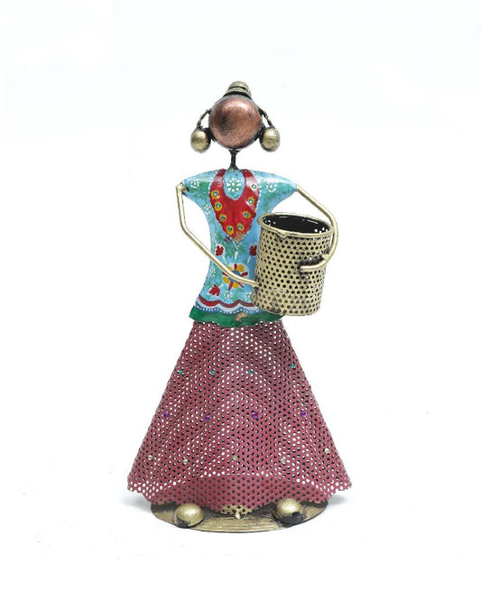 Doll With Iron Basket