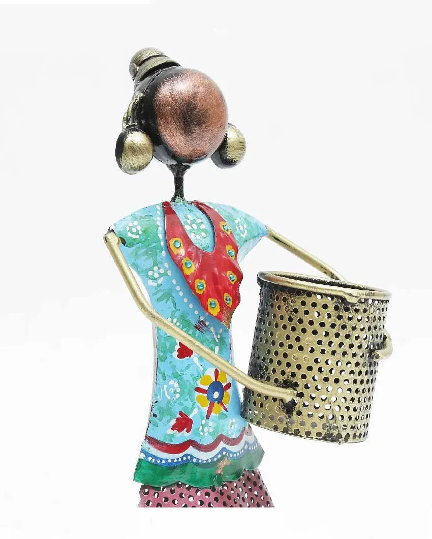 Doll With Iron Basket