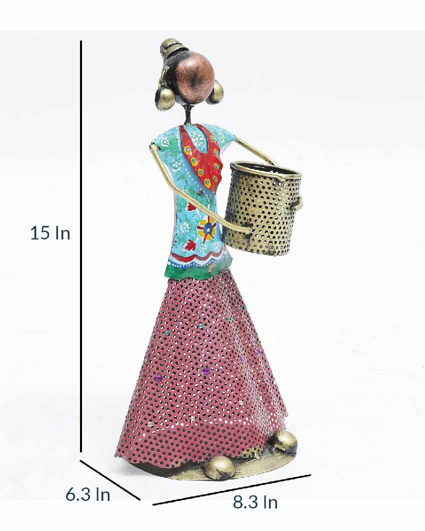 Doll With Iron Basket