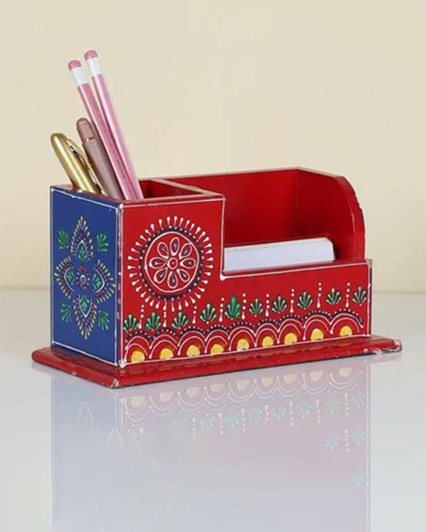 Premium Wooden Versatile Organizer Pen Stand | 8 x 6 inches