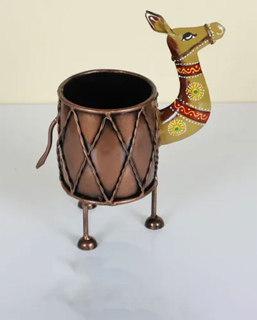 Elegant Camel Design Pen Stand | 7 x 3 x 9 inches