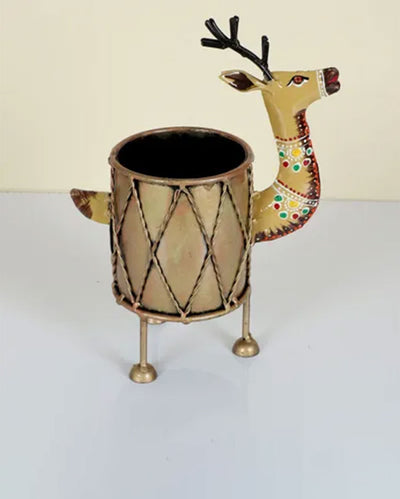 Elegant Deer Design Pen Stand | 7 x 3 x 10 inches