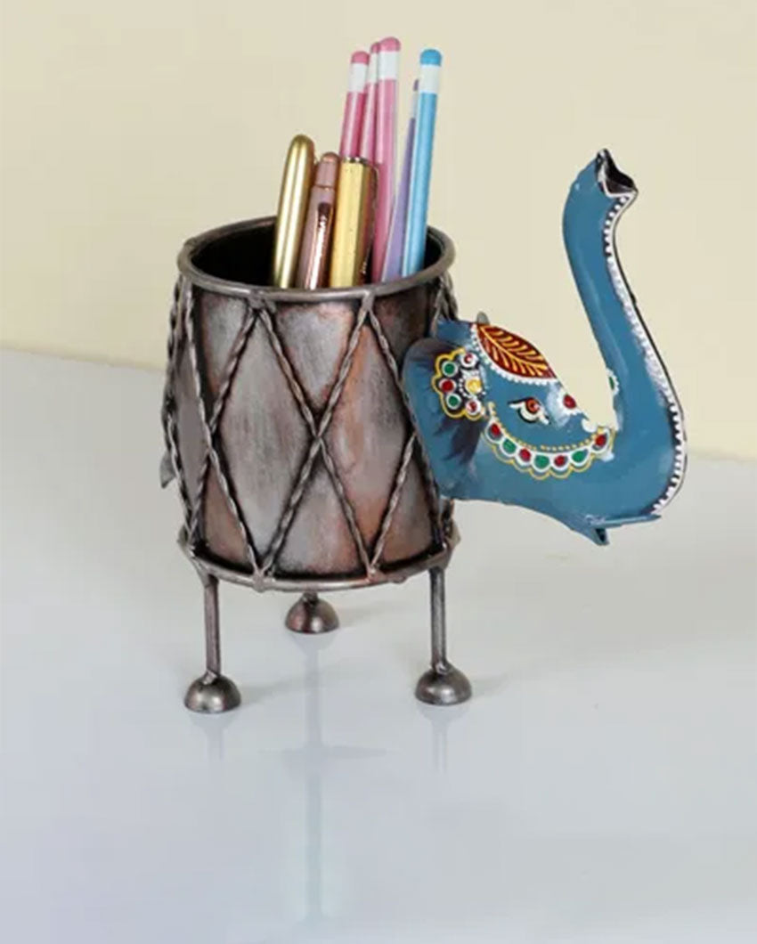 Elegant Elephant Design Pen Stand | 8 x 4 x 8 inches