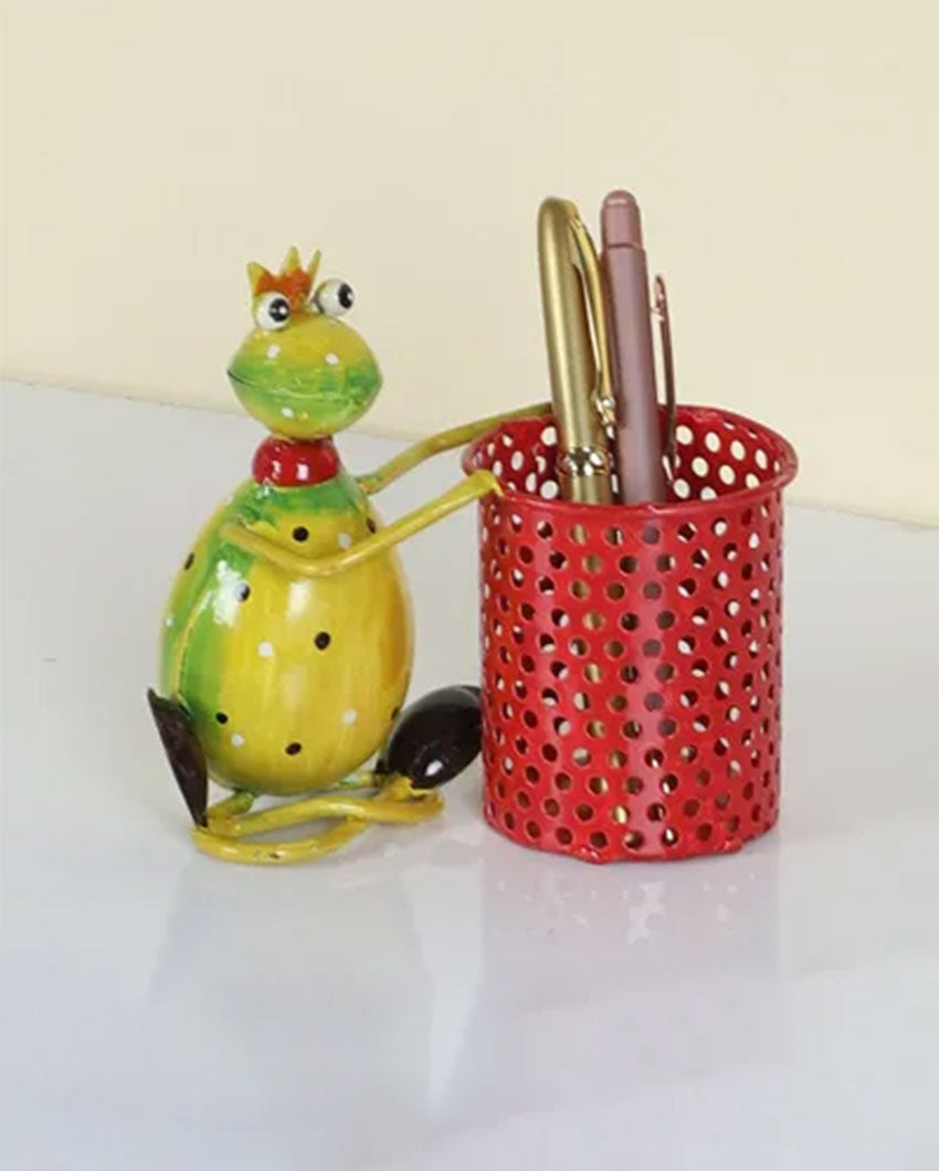 Elegant Frog Design Pen Stand | 6 x 3 x 5 inches