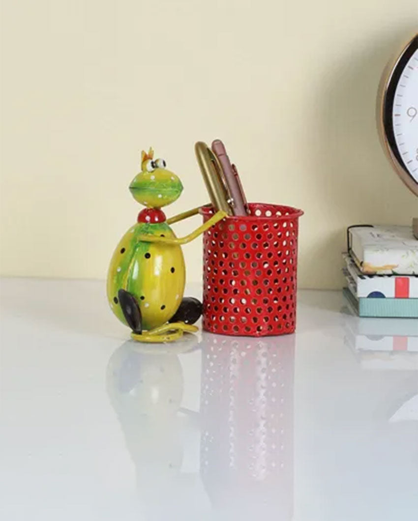 Elegant Frog Design Pen Stand | 6 x 3 x 5 inches