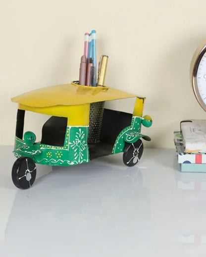 Artistic Taxi Design Table Pen Stand | 10 x 7 x 5 inches