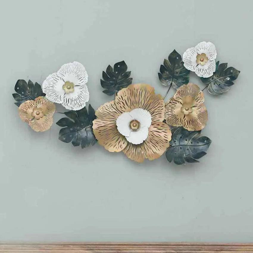 Leaf Flower Iron Wall Decor