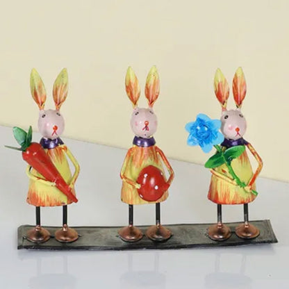 Handcrafted Rabbit Table Decor | 10 x 3 x 7 inches