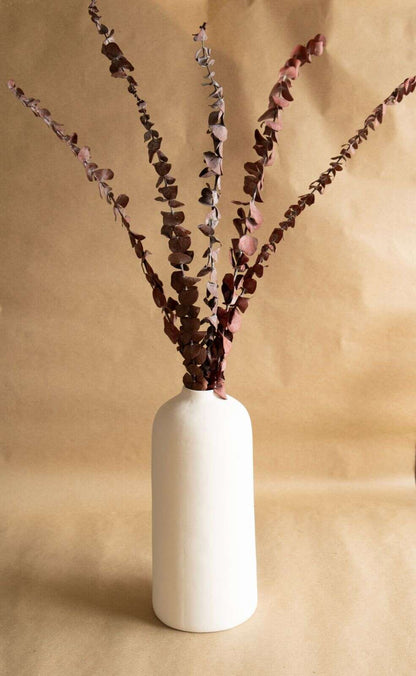 Brown Eucalyptus Leaves Without Vase | 5 Stems | 28 x 6 x 4 inches