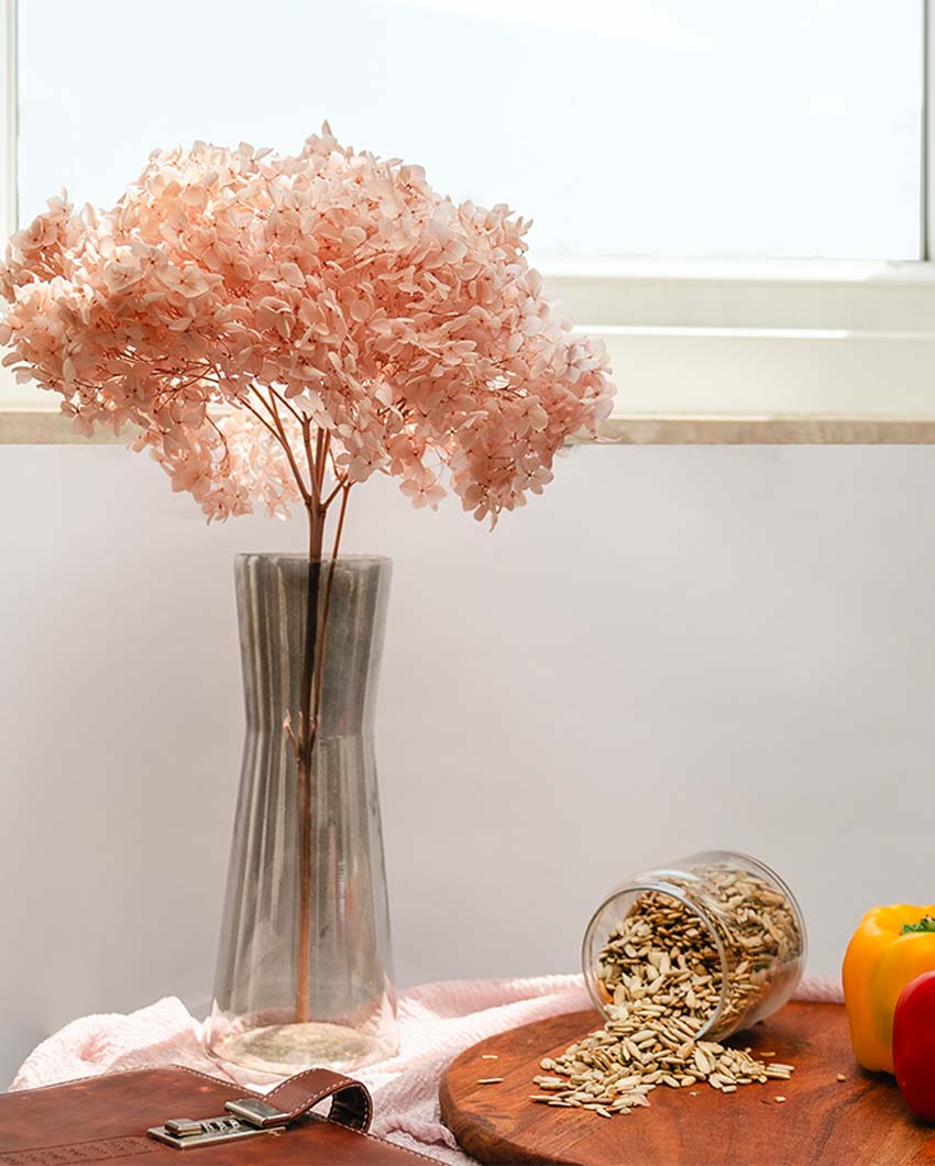 Refined Floral Grace Dried Hydrangea Peach | 20 inches |  Vase not included