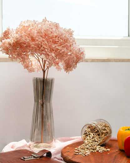 Refined Floral Grace Dried Hydrangea Peach | 20 inches |  Vase not included