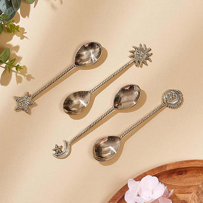 Celestial Gold Dessert Spoons | Set Of 4 Default Title