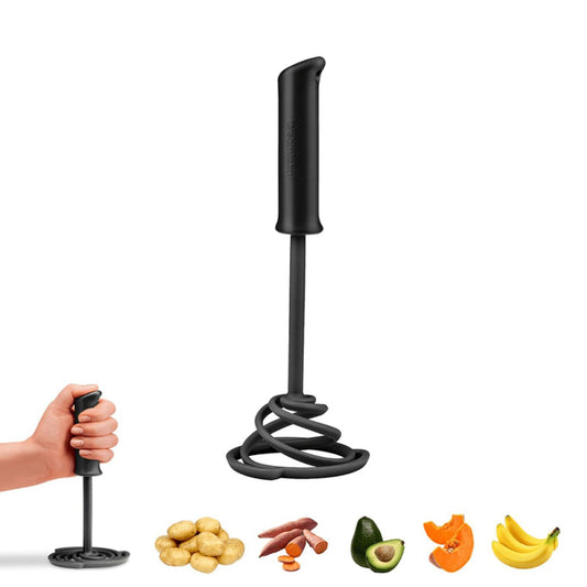 Oliver One Handed Vegetable & Potato Masher with Soft Grip and Bowl Scraper Default Title