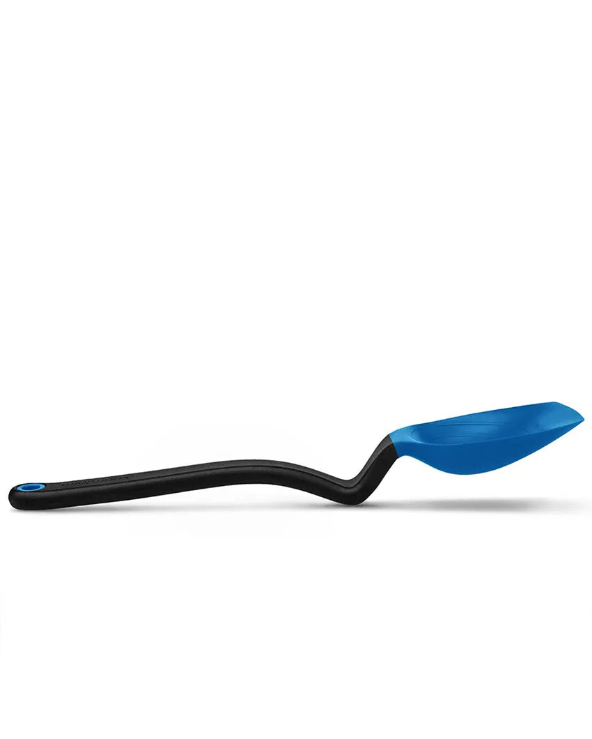 Dreamfarm Non-Stick Silicone Sit Up Spoon With Measuring Lines | Blue Color | 11 x 2 x 1 inches