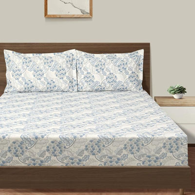 Cornflower Print Cotton Bedding Set Double Fitted Size