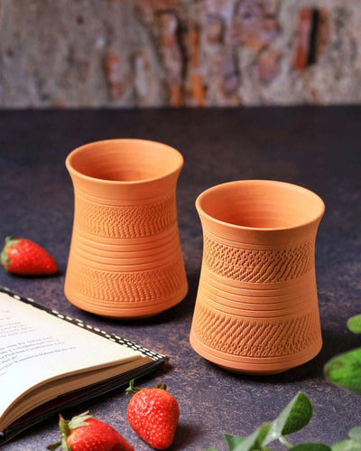 Terracotta Modern Jumbo Glasses | 2 x 4 inches
