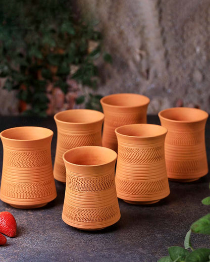 Terracotta Modern Jumbo Glasses | 2 x 4 inches