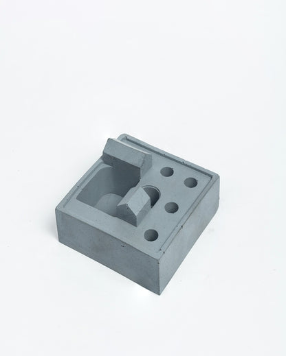 Functional Elegant Form Dwelling Concrete Organizer | 4 x 4 x 2 inches