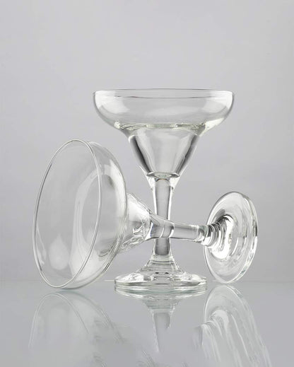 Elegant Design Clear Shade Glasses | Set of 2 | 4 x 5 inches | 200ml