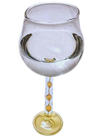 Muscov Yellow Base Wine Glass