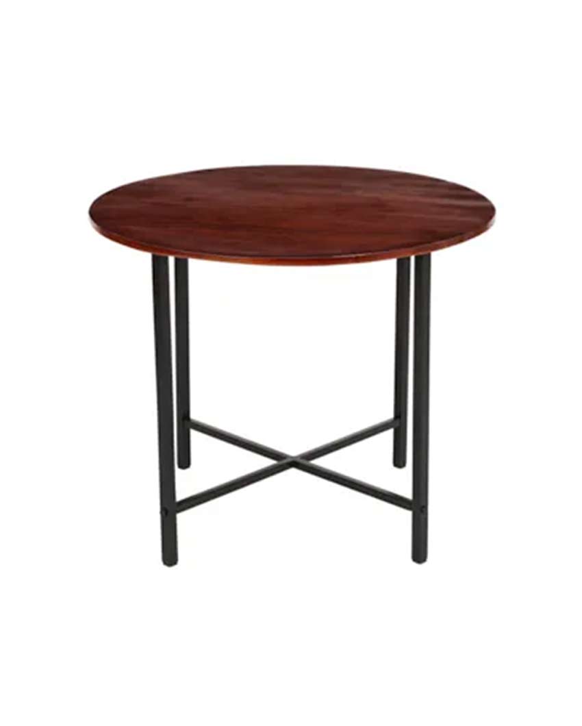 Beautiful Black & Dark Brown Shade Marvel Dining Table | 34 x 30 inches