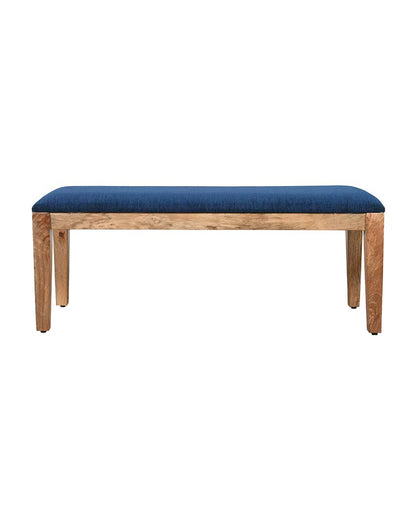 Elegant Design Dark Blue Shade Minion Wooden Bench | 45 x 16 x 17 inches