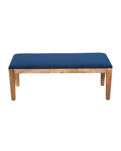 Elegant Design Dark Blue Shade Minion Wooden Bench | 45 x 16 x 17 inches