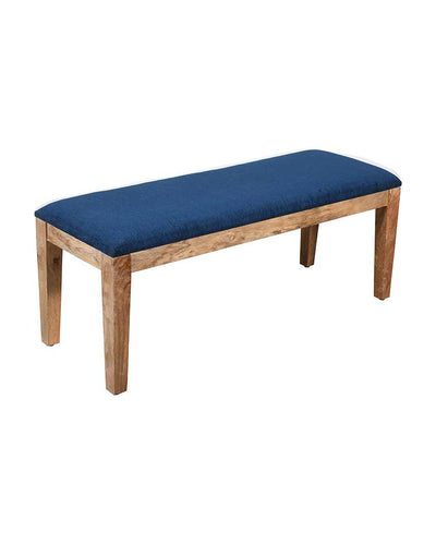 Elegant Design Dark Blue Shade Minion Wooden Bench | 45 x 16 x 17 inches