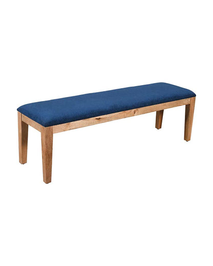 Elegant Design Dark Blue Shade Minion Wooden Bench | 45 x 16 x 17 inches