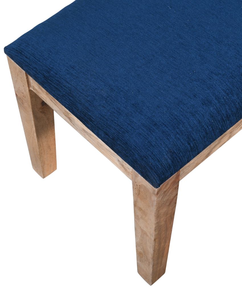 Elegant Design Dark Blue Shade Minion Wooden Bench | 45 x 16 x 17 inches