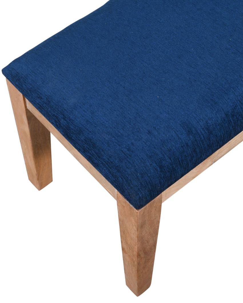 Elegant Design Dark Blue Shade Minion Wooden Bench | 45 x 16 x 17 inches