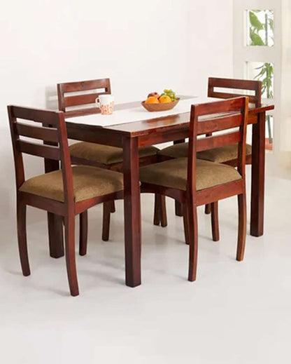 Elegant Dark Brown Shade Elina Dining Chair | 17 x 17 x 35 inches