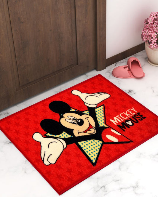 Mickey Mouse Red Living Kids Doormat | 22 x 14 inches