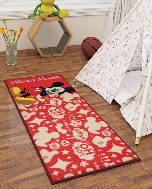 Micky Mouse Disney Polyester Carpet | 5 x 2 ft