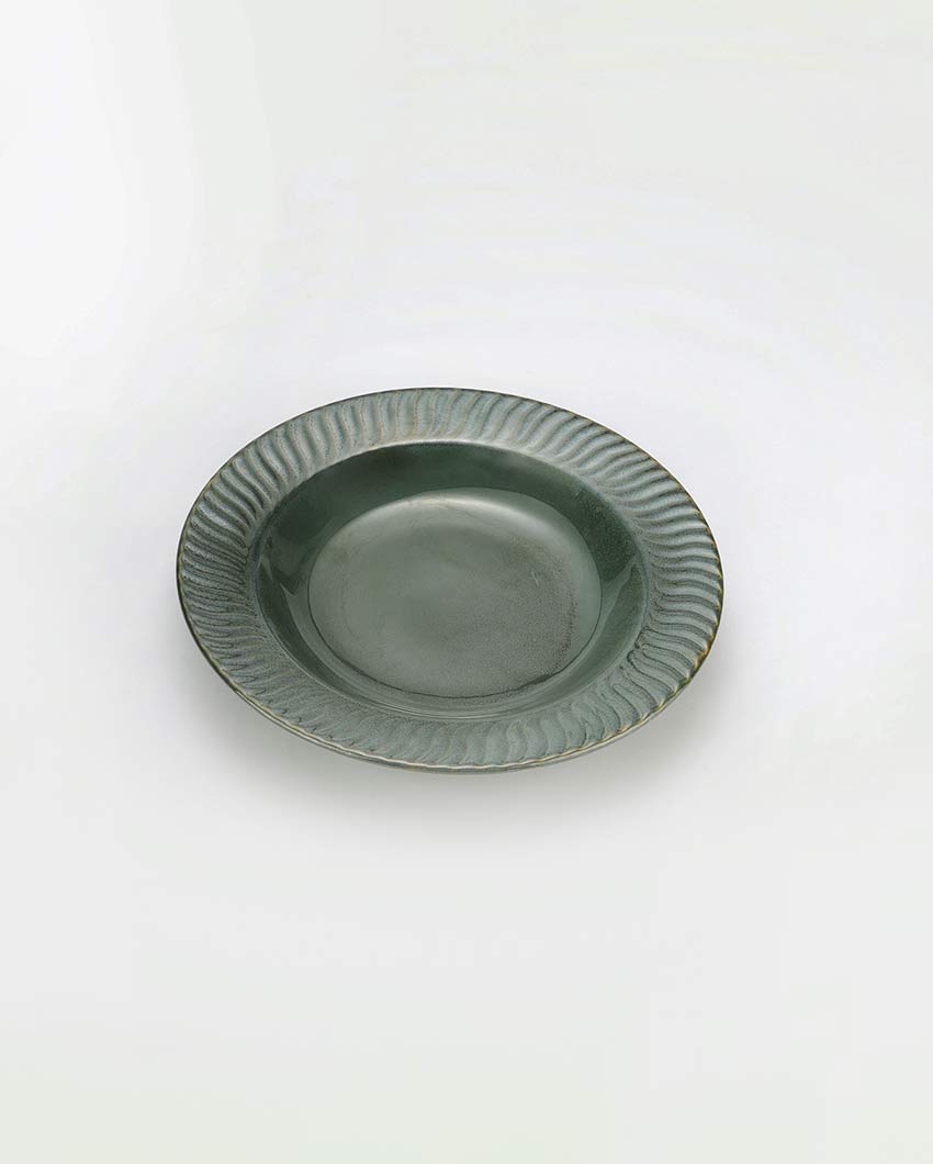 Elegant Dinnerware Emerald Green Quarter Plates | Set of 4 | 7 inches