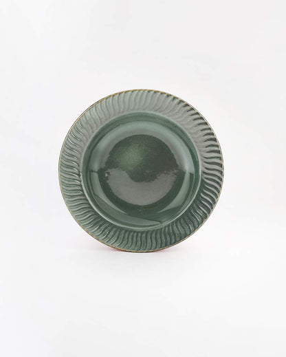 Elegant Dinnerware Emerald Green Quarter Plates | Set of 4 | 7 inches