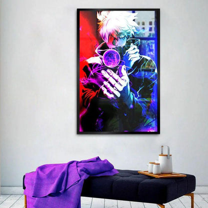 Stylish Gojo from Jujutsu Kaisen Canvas Wall Painting