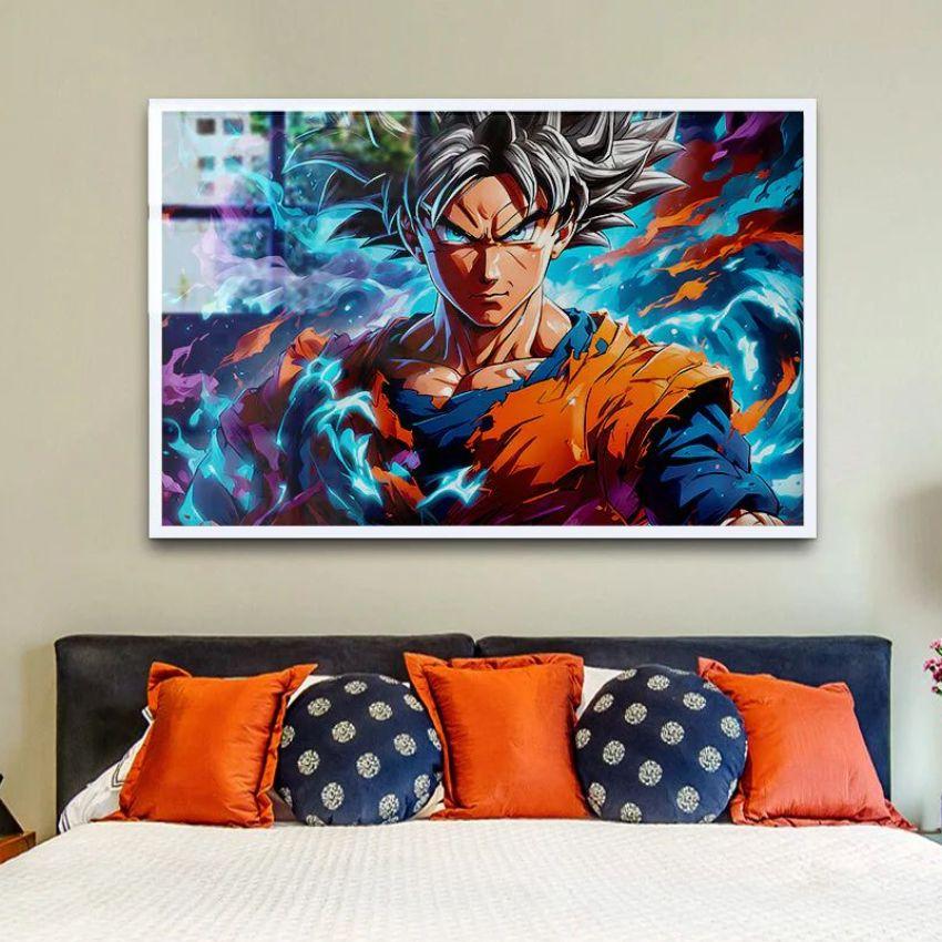 Fire Goku Dragon Ball Z Canvas Wall Painting