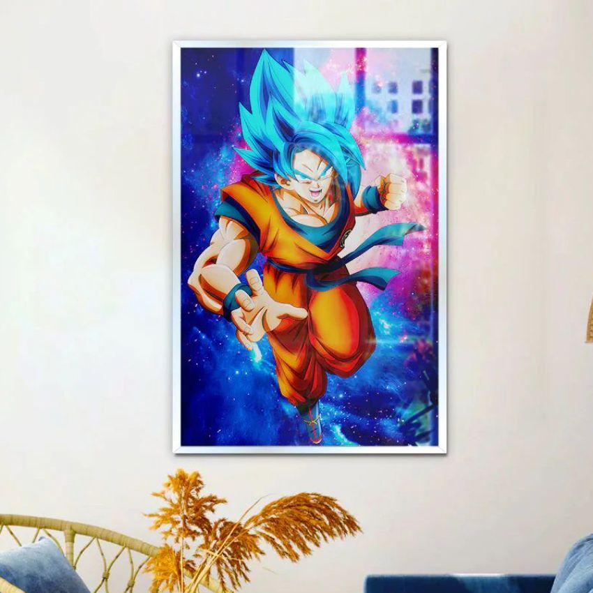 Realistic Goku Dragon Ball Z Canvas Wall Painting